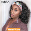 Water Wave Headband Wig Human Hair 8-30 Inch Glueless Short Curly Human Hair Wigs