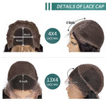 Brazilian Highlight Curly Bob Wig Deep Wave Lace Front Human Hair Wigs