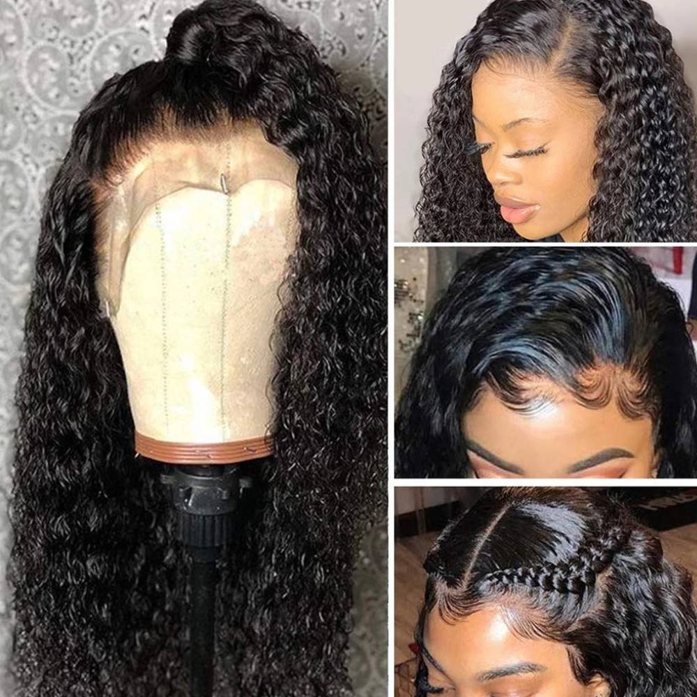 13x4 Kinky Curly Lace Front Human Hair Wig