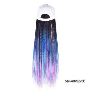 Synthetic Braided Box Braids Baseball Cap Wig