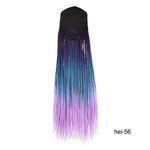 Synthetic Braided Box Braids Baseball Cap Wig
