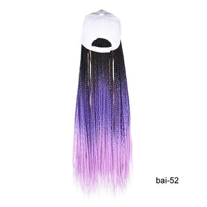 Synthetic Braided Box Braids Baseball Cap Wig