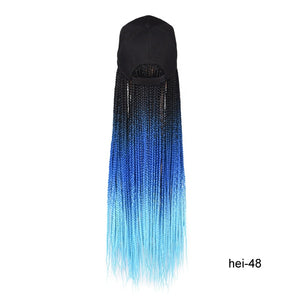 Synthetic Braided Box Braids Baseball Cap Wig