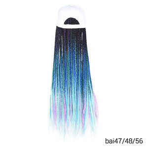 Synthetic Braided Box Braids Baseball Cap Wig