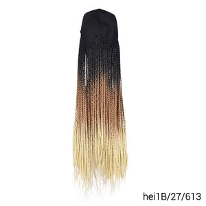 Synthetic Braided Box Braids Baseball Cap Wig