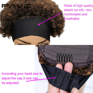 Brazilian Human Hair Afro Puff Headband Wig