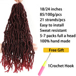 Synthetic Crochet Braids Curly Faux Locs