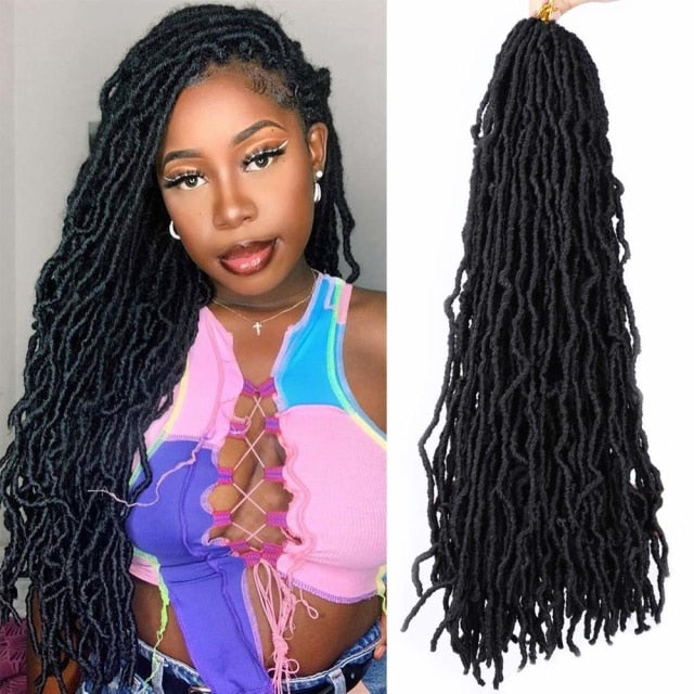 Synthetic Crochet Braids Curly Faux Locs