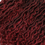 Synthetic Bohemian Faux Locs 6 Pack Bundle T1B/Burgundy