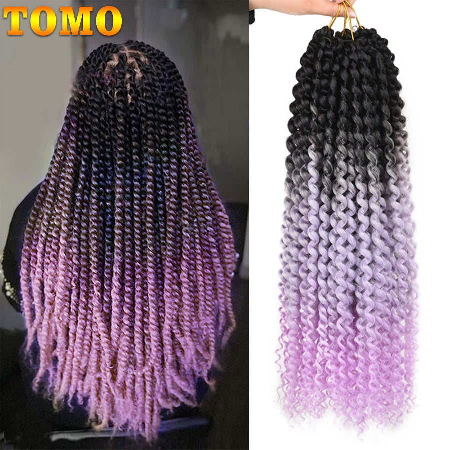 Passion Twist Pre Looped Crochet Braids Bundle 22 Strands per Pack