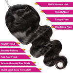 Body Wave Drawstring Ponytail Human Hair Extensions