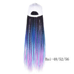 Synthetic Box Braids Baseball Cap wig