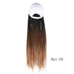 Synthetic Box Braids Baseball Cap wig