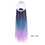 Synthetic Box Braids Baseball Cap wig