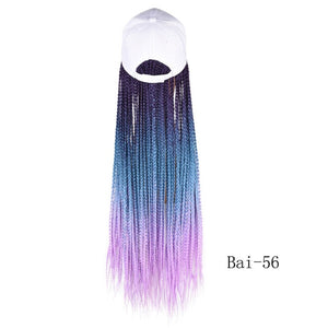 Synthetic Box Braids Baseball Cap wig