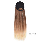 Synthetic Box Braids Baseball Cap wig