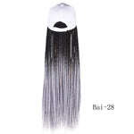 Synthetic Box Braids Baseball Cap wig