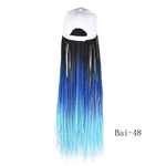 Synthetic Box Braids Baseball Cap wig