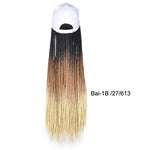 Synthetic Box Braids Baseball Cap wig