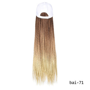 Synthetic Braided Box Braids Baseball Cap Wig