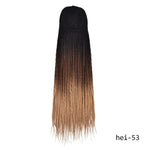 Synthetic Braided Box Braids Baseball Cap Wig