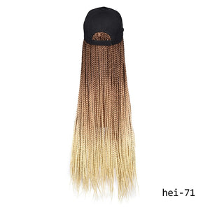 Synthetic Braided Box Braids Baseball Cap Wig