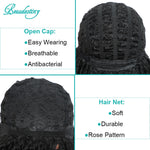 Short Soft Synthetic Faux Locs Dreadlocks Wig