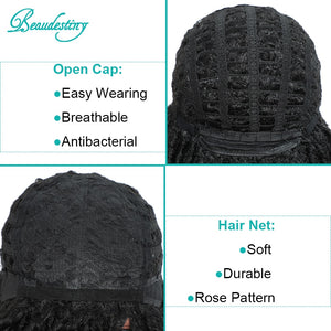 Short Soft Synthetic Faux Locs Dreadlocks Wig