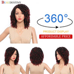 Short Soft Synthetic Faux Locs Dreadlocks Wig