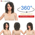Short Soft Synthetic Faux Locs Dreadlocks Wig