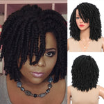 Short Soft Synthetic Faux Locs Dreadlocks Wig