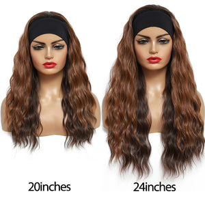 Synthetic Natural Wave Headband Wig