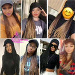 Synthetic Box Braids Baseball Cap wig