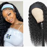 Human Hair Deep Wave Headband Wig