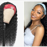 Human Hair Deep Wave Headband Wig