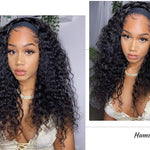 Human Hair Deep Wave Headband Wig