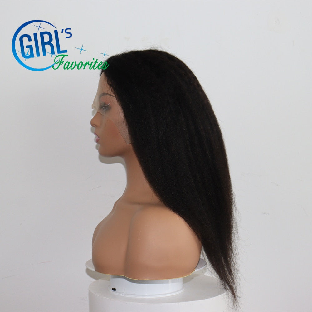 Brazilian Human Hair Kinky 13x4 Lace Front Wig