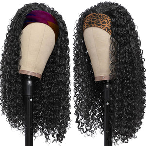 Synthetic Kinky Curl Headband Wig