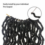 Synthetic Crochet Curly Faux Locs Gypsy Braiding Hair