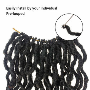 Synthetic Crochet Curly Faux Locs Gypsy Braiding Hair