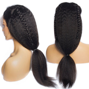 Brazilian Human Hair Kinky 13x4 Lace Front Wig