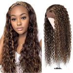 Deep Wave Highlight Synthetic Headband Wig