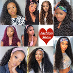 Deep Wave Highlight Synthetic Headband Wig
