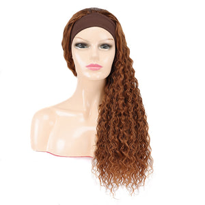 Deep Wave Highlight Synthetic Headband Wig