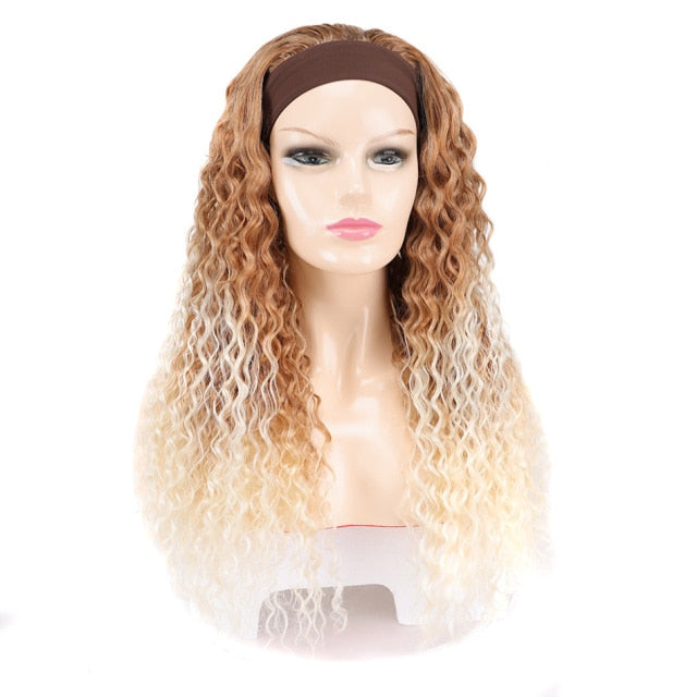 Deep Wave Highlight Synthetic Headband Wig