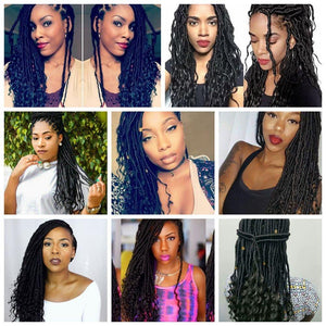Goddess Locs Crochet Hair River Locs 9 Packs