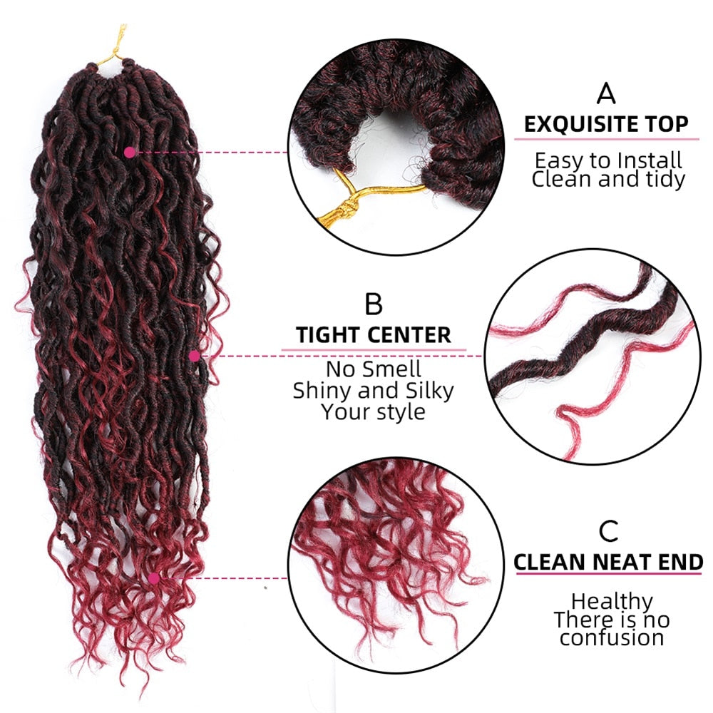 Goddess Locs Crochet Braids 6 Pack