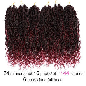 Goddess Locs Crochet Braids 6 Pack