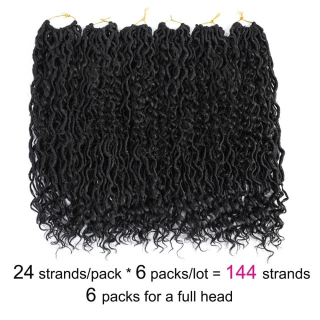Goddess Locs Crochet Braids 6 Pack