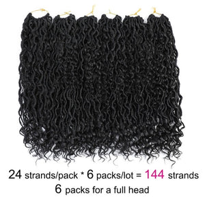 Goddess Locs Crochet Braids 6 Pack
